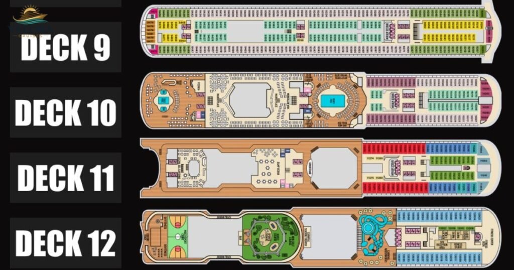 Carnival Breeze Deck plans 9 To 12