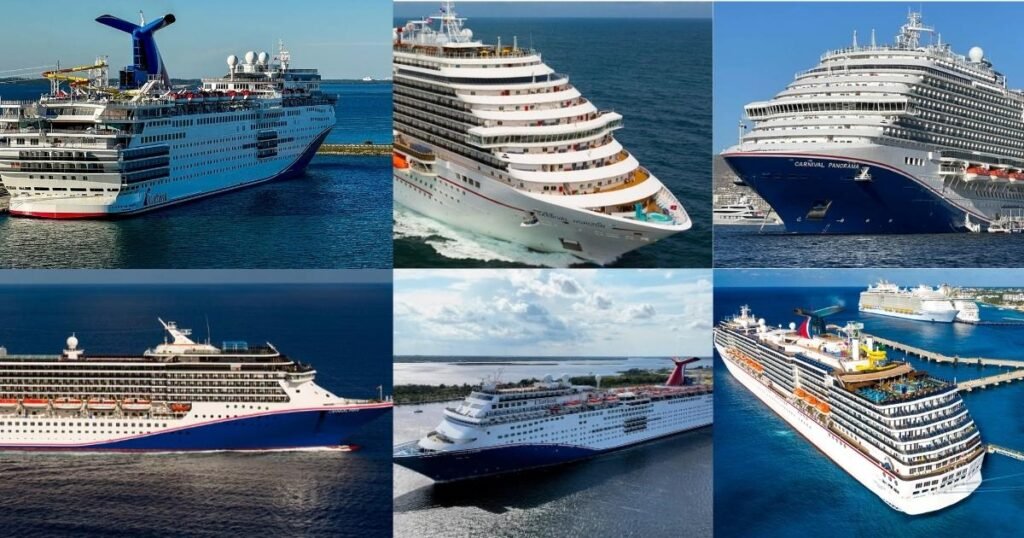 Carnival Cruise Line Ships by Age -Ship Classes
