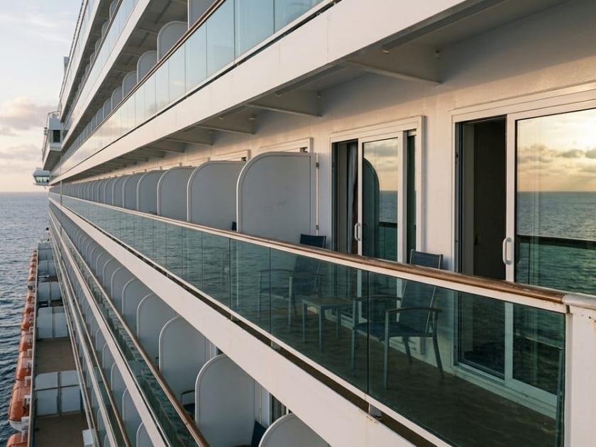 carnival cruise Upper deck balcony cabins exposed to wind noise