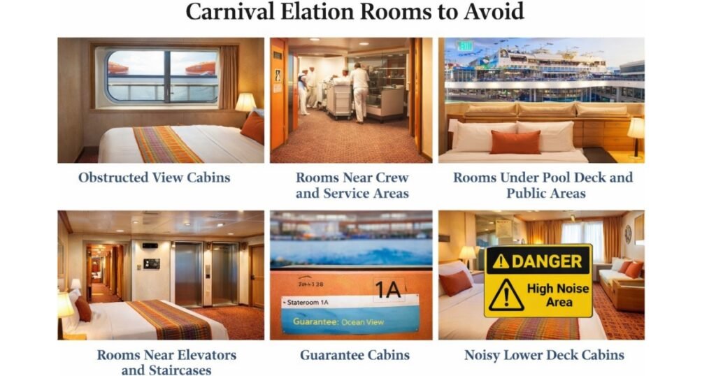 Carnival Elation Rooms To Avoid Near Elevators