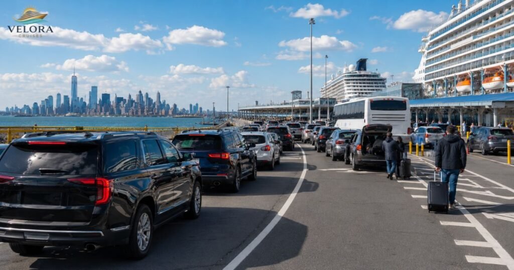 Traffic Around Cape Liberty Cruise Port