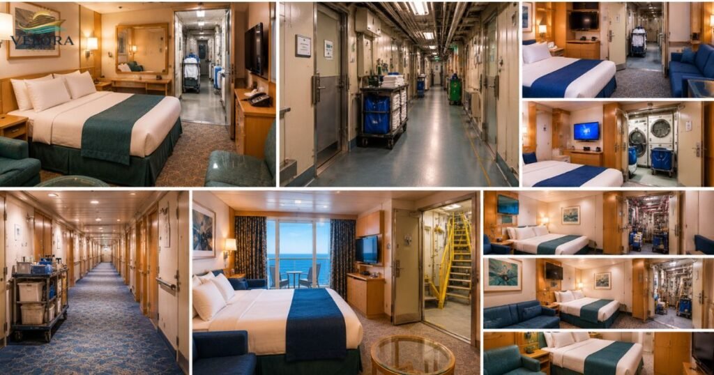 Cabins Near Crew Service, Laundry and Maintenance Areas