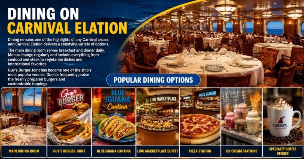 Dining on Carnival Elation