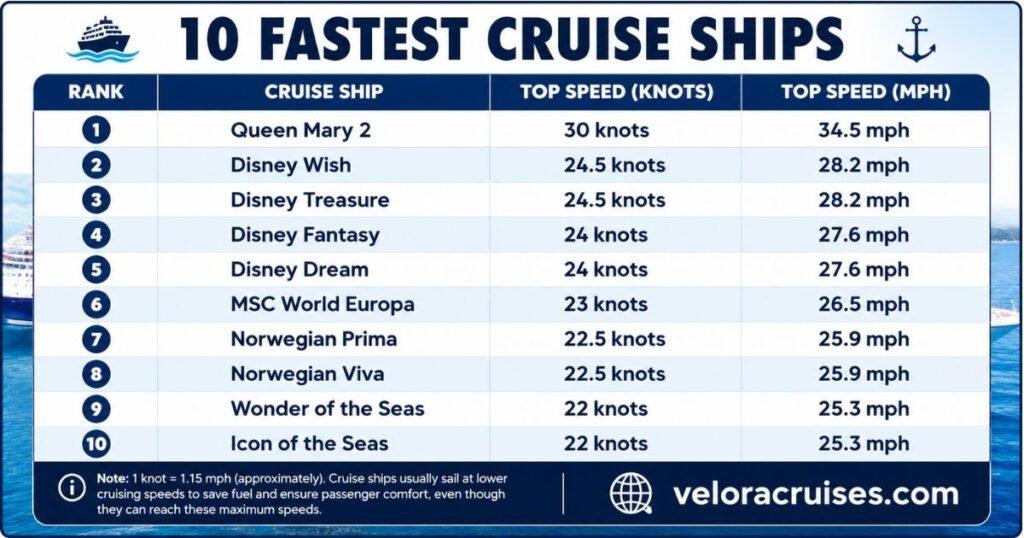 Fastest Cruise Ships