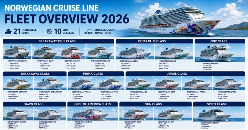 NCL Fleet Overview 2026