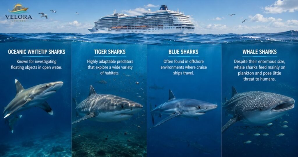 Shark Species Seen Near Ships